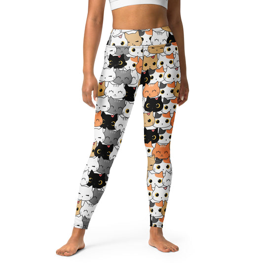 Women's Cat Buttery Soft Yoga Leggings
