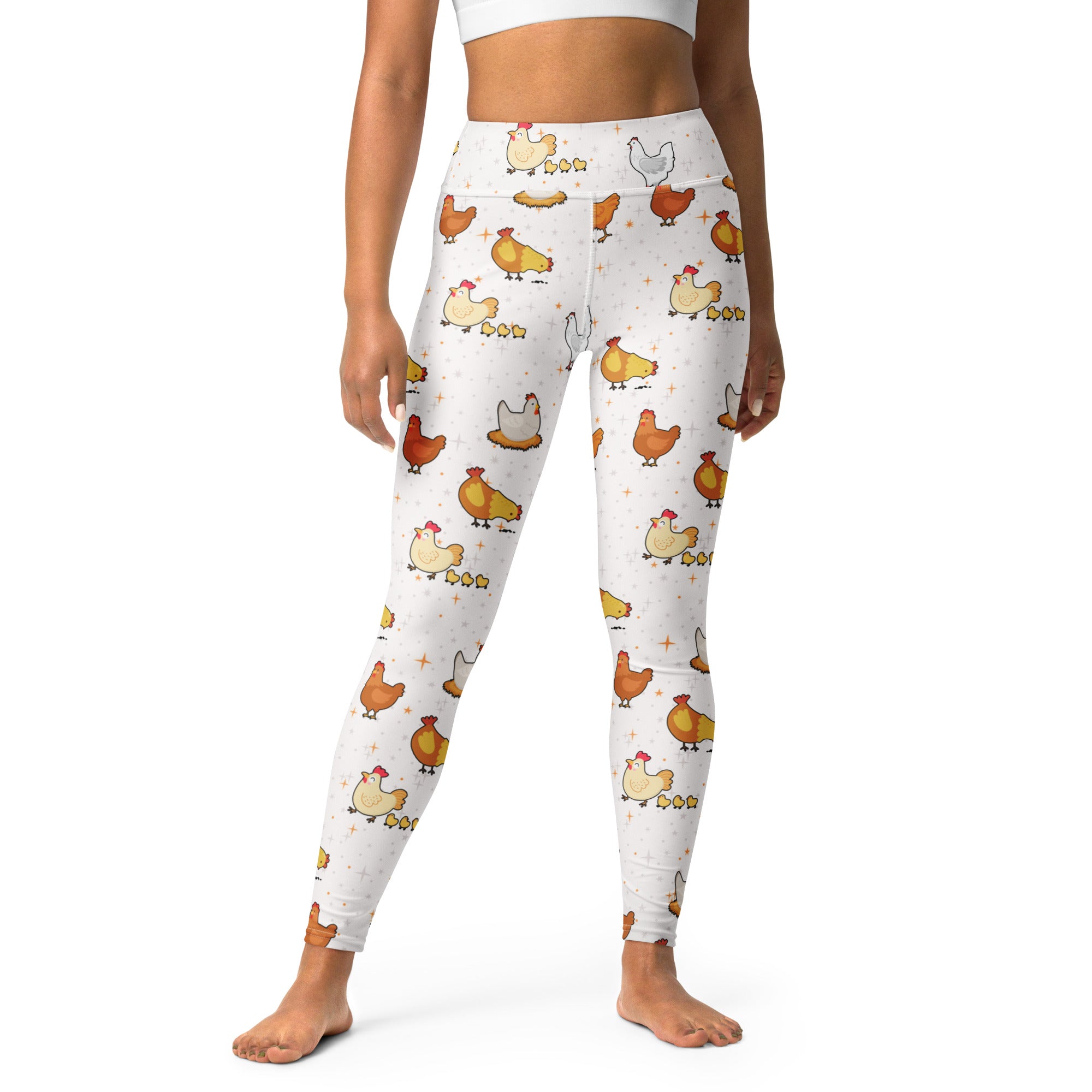 Women's Chicken Pattern Buttery Soft Yoga Leggings