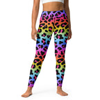 Women's Rainbow Leopard Buttery Soft Yoga Leggings