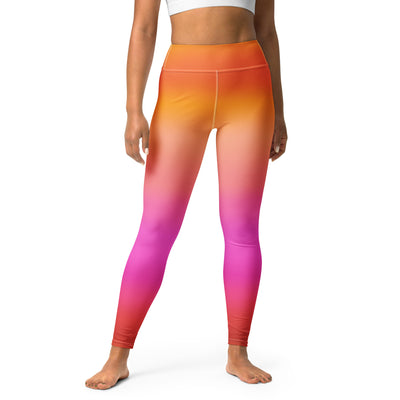 Women's Sunset Ombre Buttery Soft Yoga Leggings