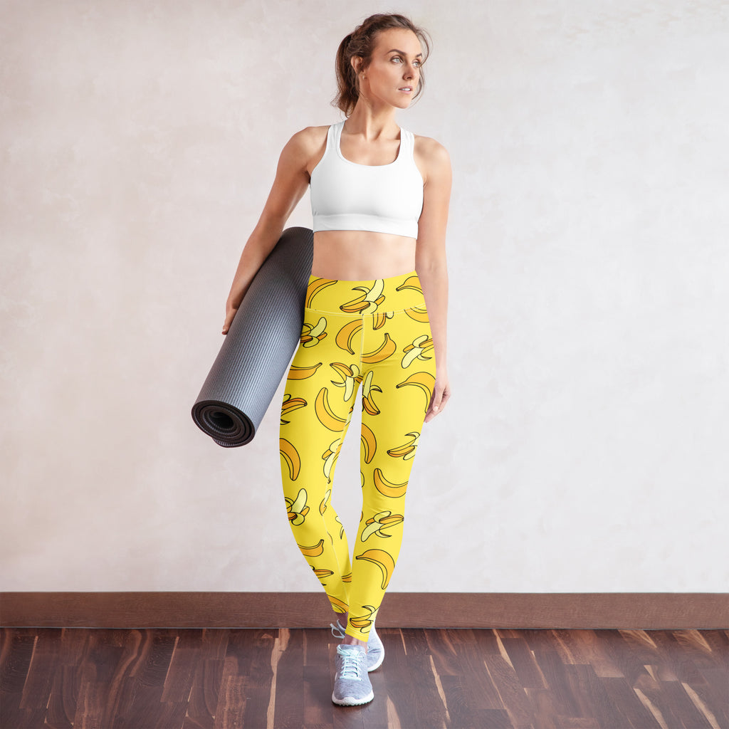 Women's Yellow Banana Buttery Soft Yoga Leggings