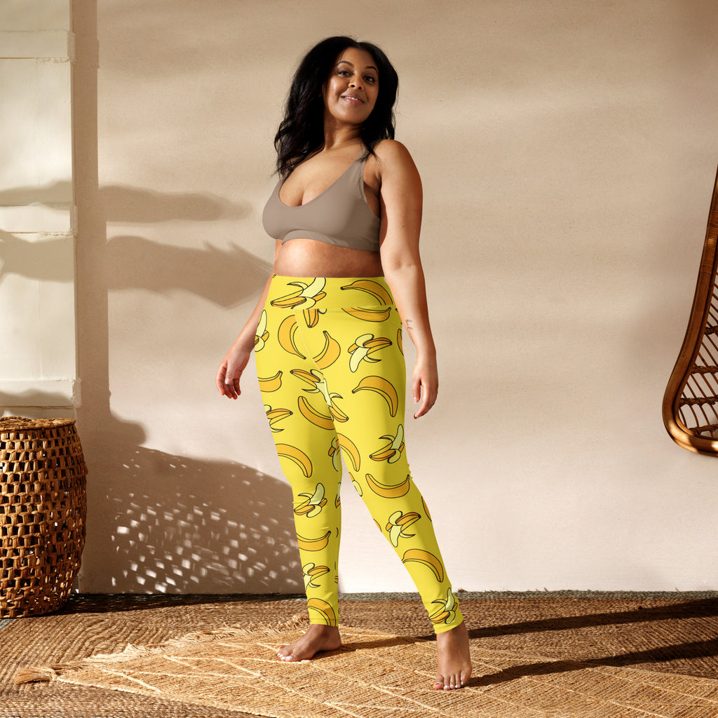 Women's Yellow Banana Buttery Soft Yoga Leggings