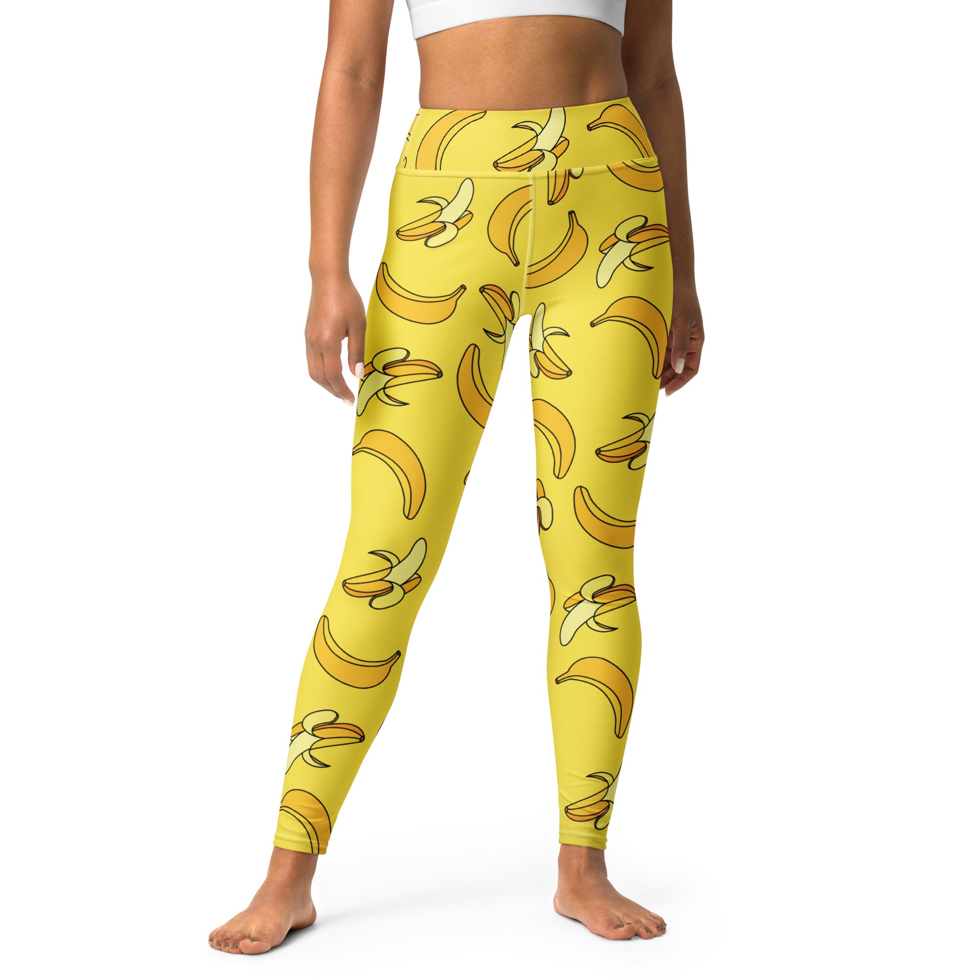 Women's Yellow Banana Buttery Soft Yoga Leggings