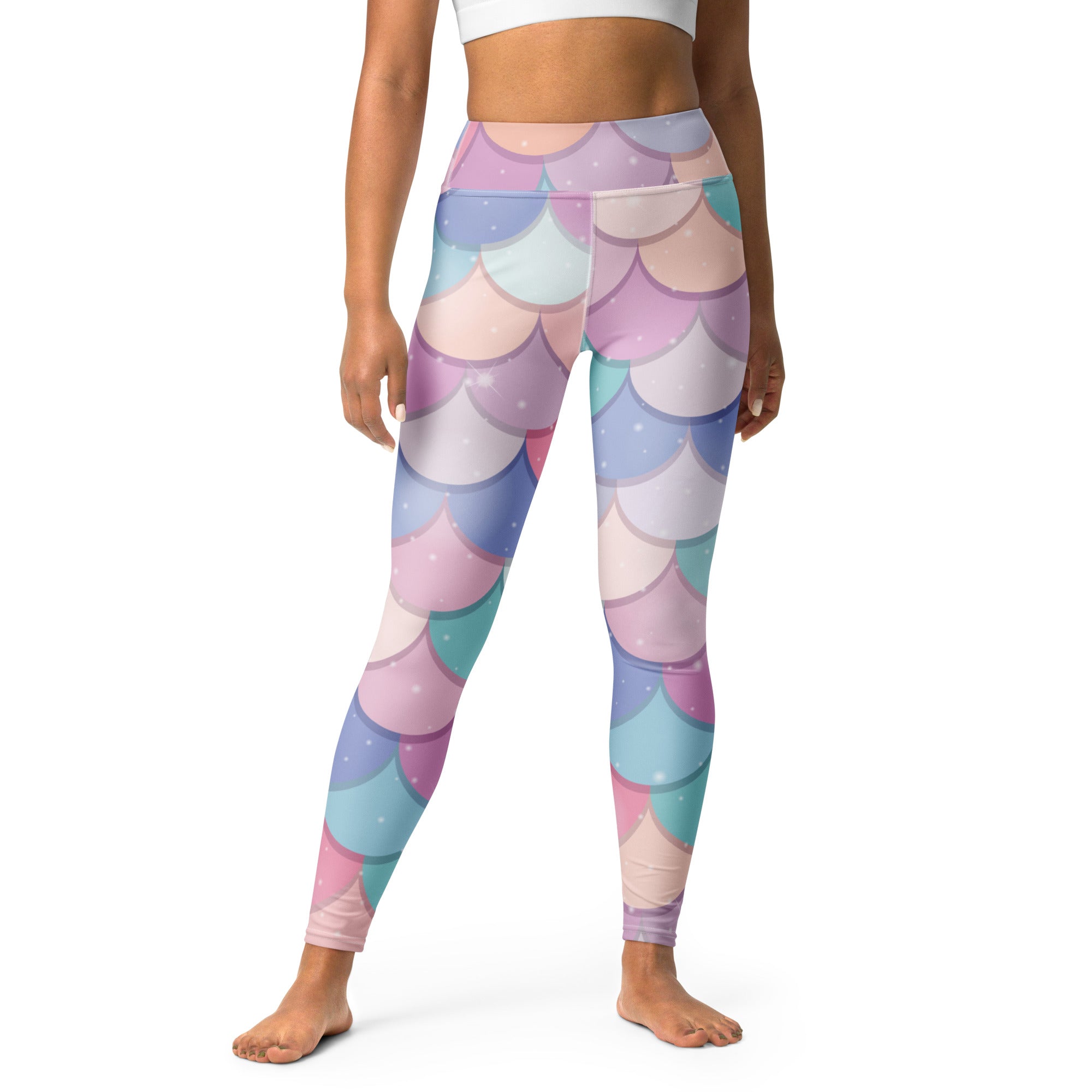 Women's Rainbow Mermaid Buttery Soft Yoga Leggings
