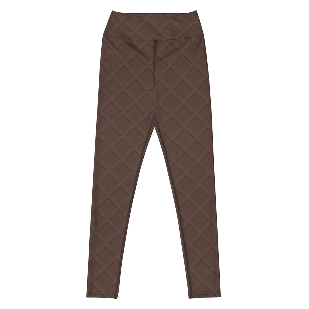 Women's Chocolate Waffle Cone Buttery Soft Yoga Leggings - Quick Drying, High Waisted Comfort
