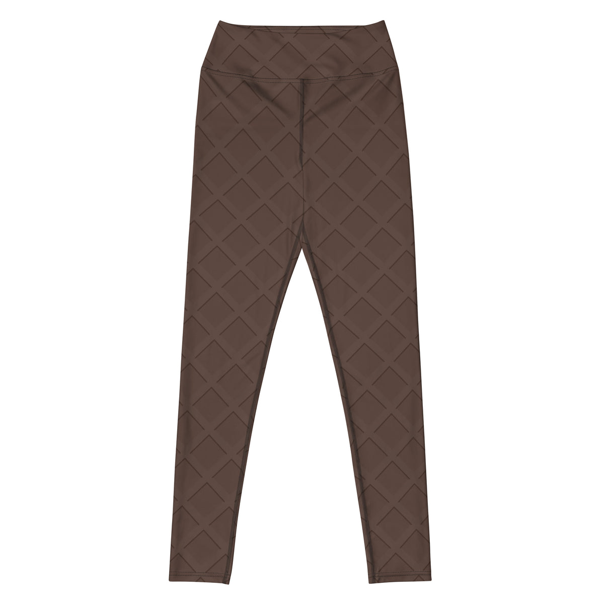 Women's Chocolate Waffle Cone Buttery Soft Yoga Leggings - Quick Drying, High Waisted Comfort