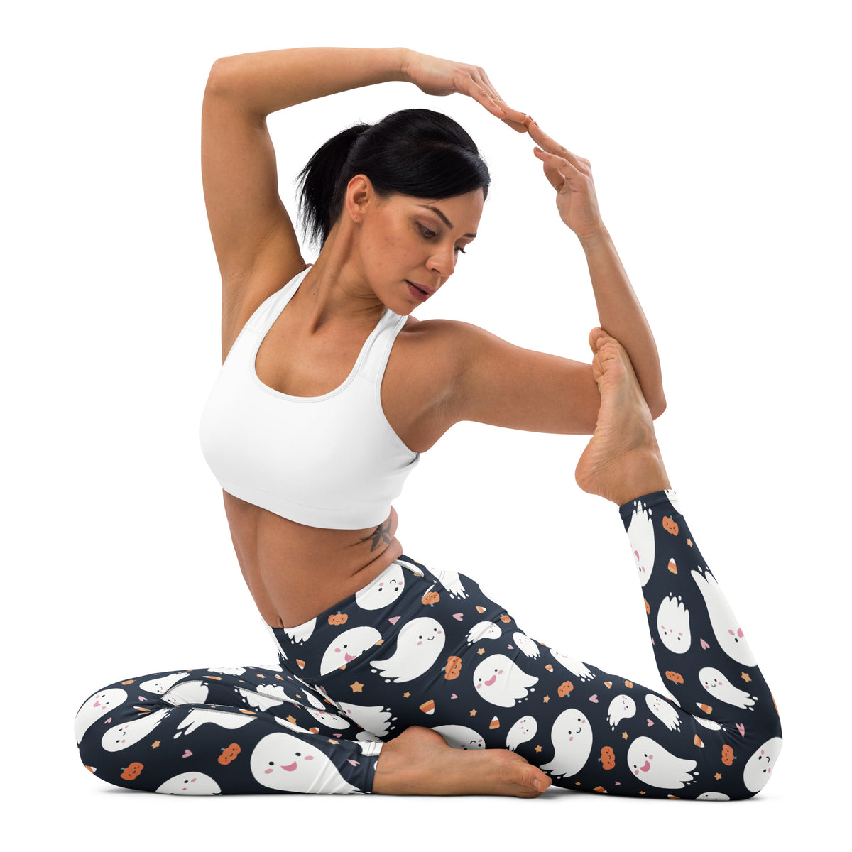Women's Ghost Buttery Soft Yoga Leggings - Quick Drying, High Waisted Comfort