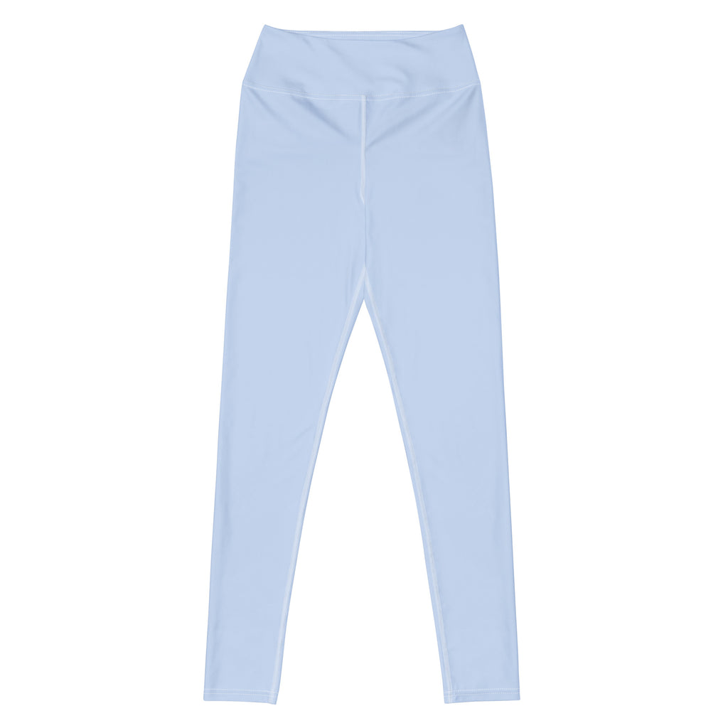 Women's Light Blue Buttery Soft Yoga Leggings - Quick Drying, High Waisted Comfort