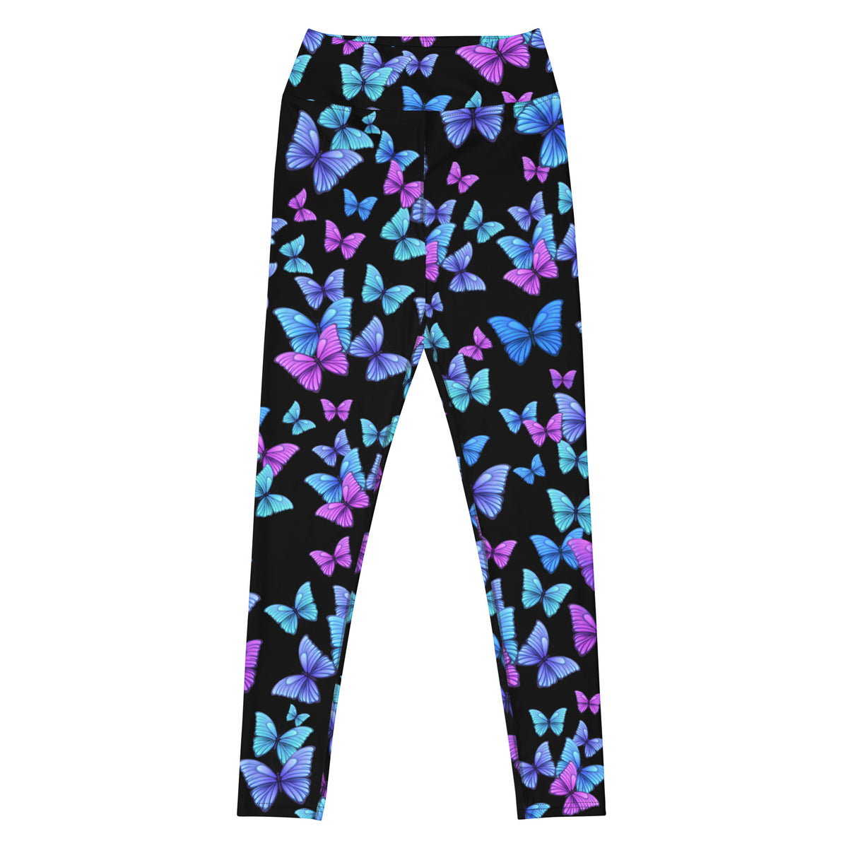 Women's Vibrant Butterfly Yoga Leggings - Quick Drying, High Waisted Buttery Soft Comfort