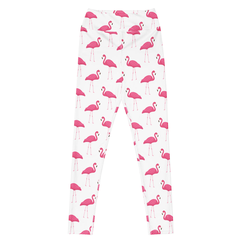 Women's Pink Flamingo Buttery Soft Yoga Leggings - Quick Drying, High Waisted Comfort