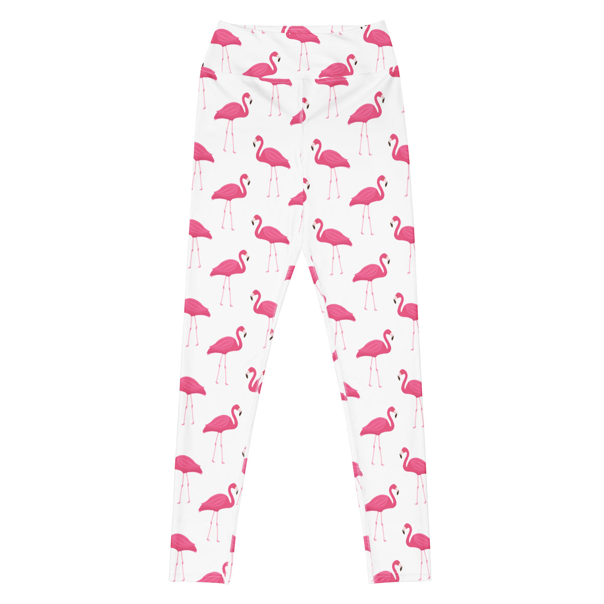 Women's Pink Flamingo Buttery Soft Yoga Leggings - Quick Drying, High Waisted Comfort
