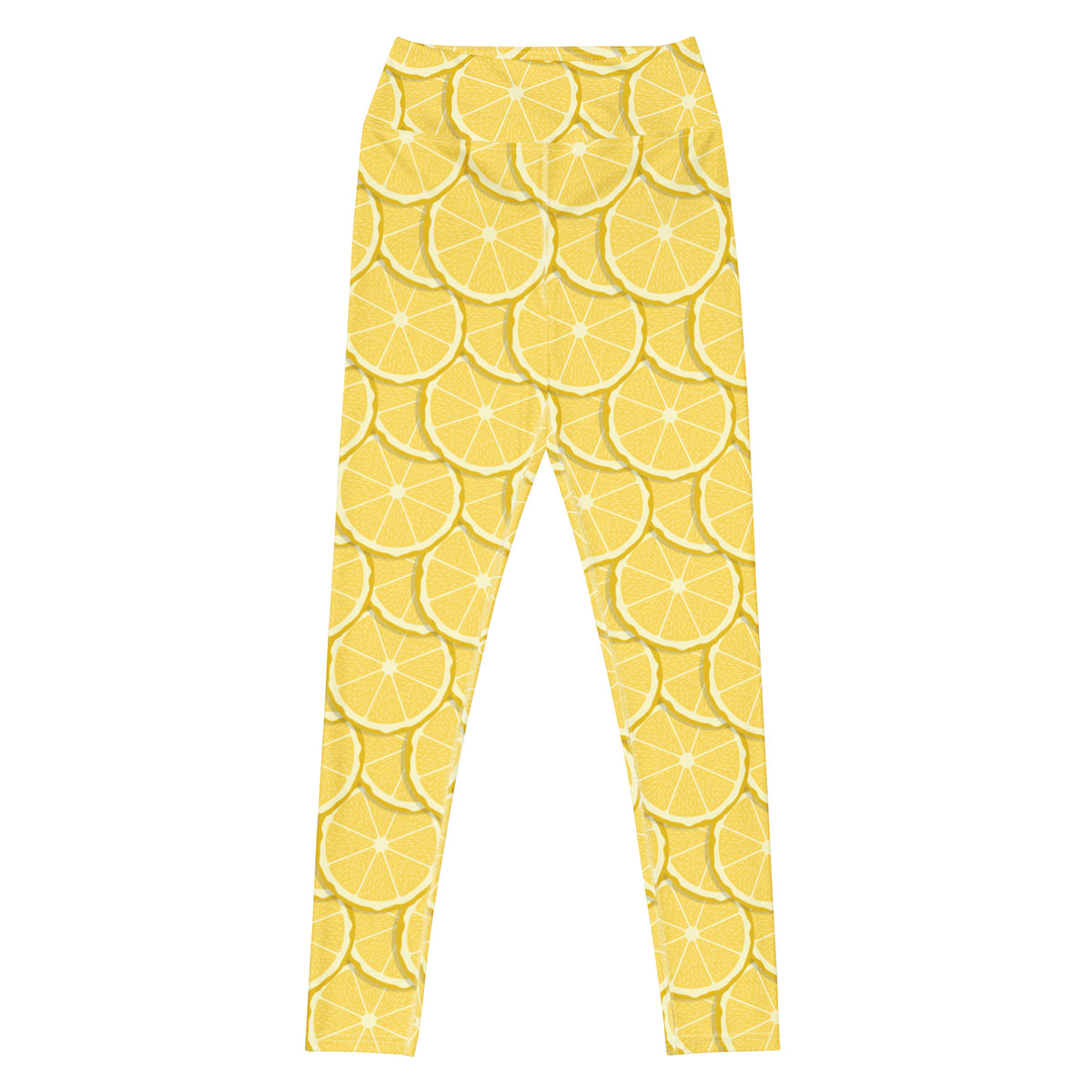 Women's Lemon Slice Buttery Soft Yoga Leggings - Quick Drying, High Waisted Comfort