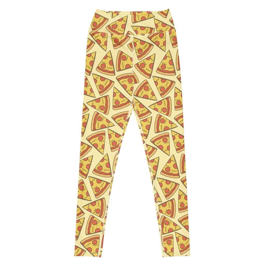 Women's Pizza Buttery Soft Yoga Leggings - Quick Drying, High Waisted Comfort
