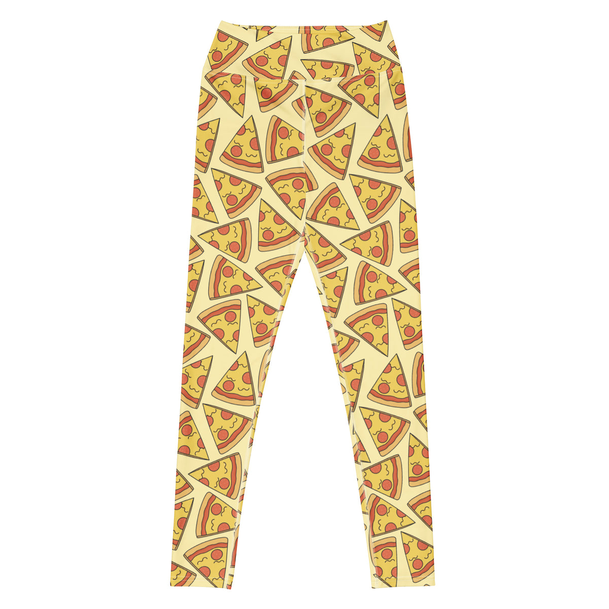 Women's Pizza Buttery Soft Yoga Leggings - Quick Drying, High Waisted Comfort