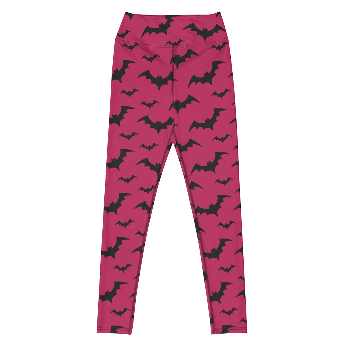 Women's Dark Pink Buttery Soft Yoga Leggings - Quick Drying, High Waisted Comfort
