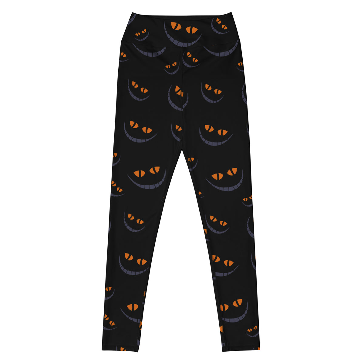 Women's Spooky Black Cat Buttery Soft Yoga Leggings - Quick Drying, High Waisted Comfort