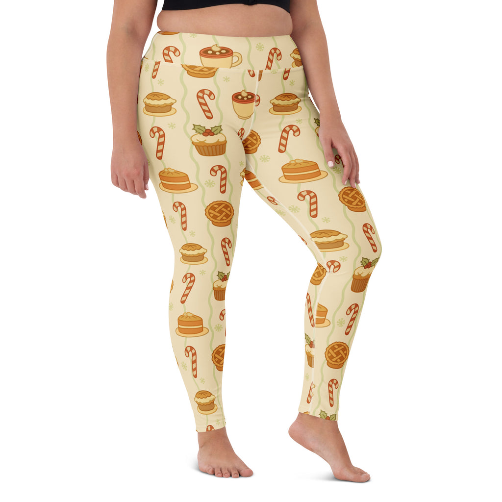 Women's Christmas Treat Buttery Soft Yoga Leggings - Quick Drying, High Waisted Comfort