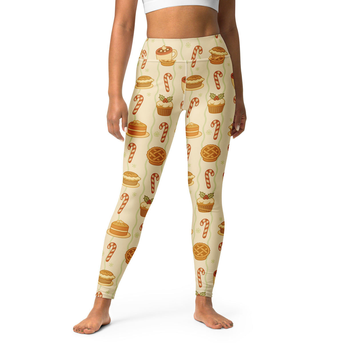 Women's Christmas Treat Buttery Soft Yoga Leggings - Quick Drying, High Waisted Comfort