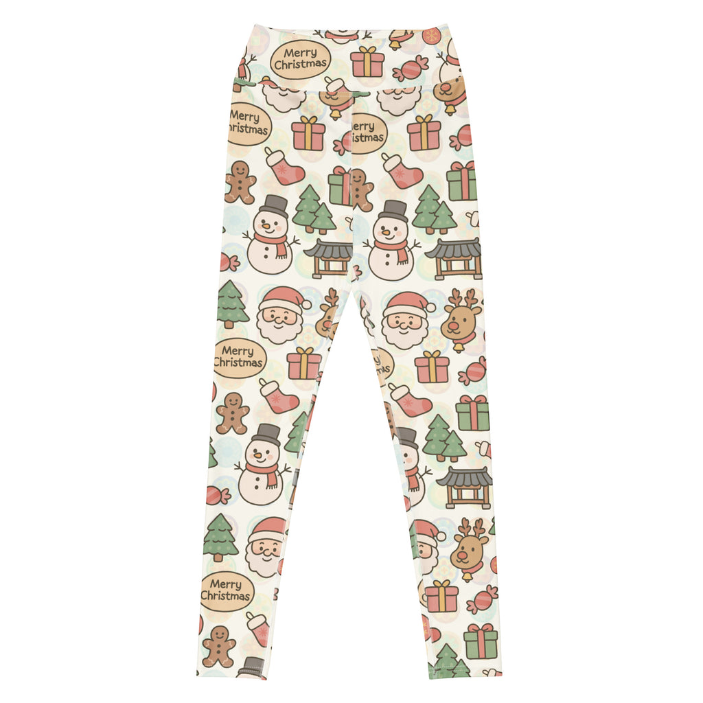Women's Merry Christmas Buttery Soft Yoga Leggings - Quick Drying, High Waisted Comfort