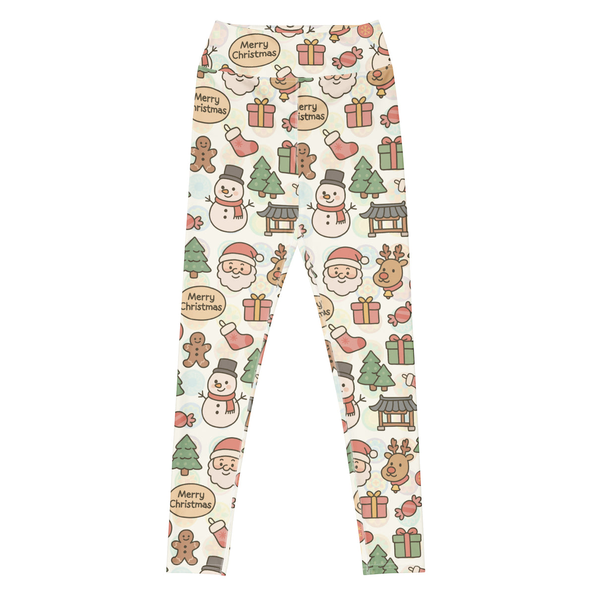 Women's Merry Christmas Buttery Soft Yoga Leggings - Quick Drying, High Waisted Comfort