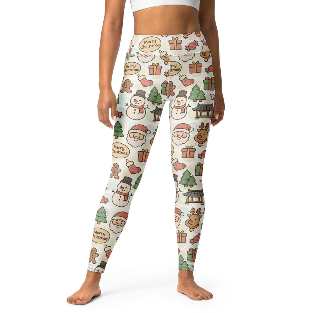 Women's Merry Christmas Buttery Soft Yoga Leggings - Quick Drying, High Waisted Comfort