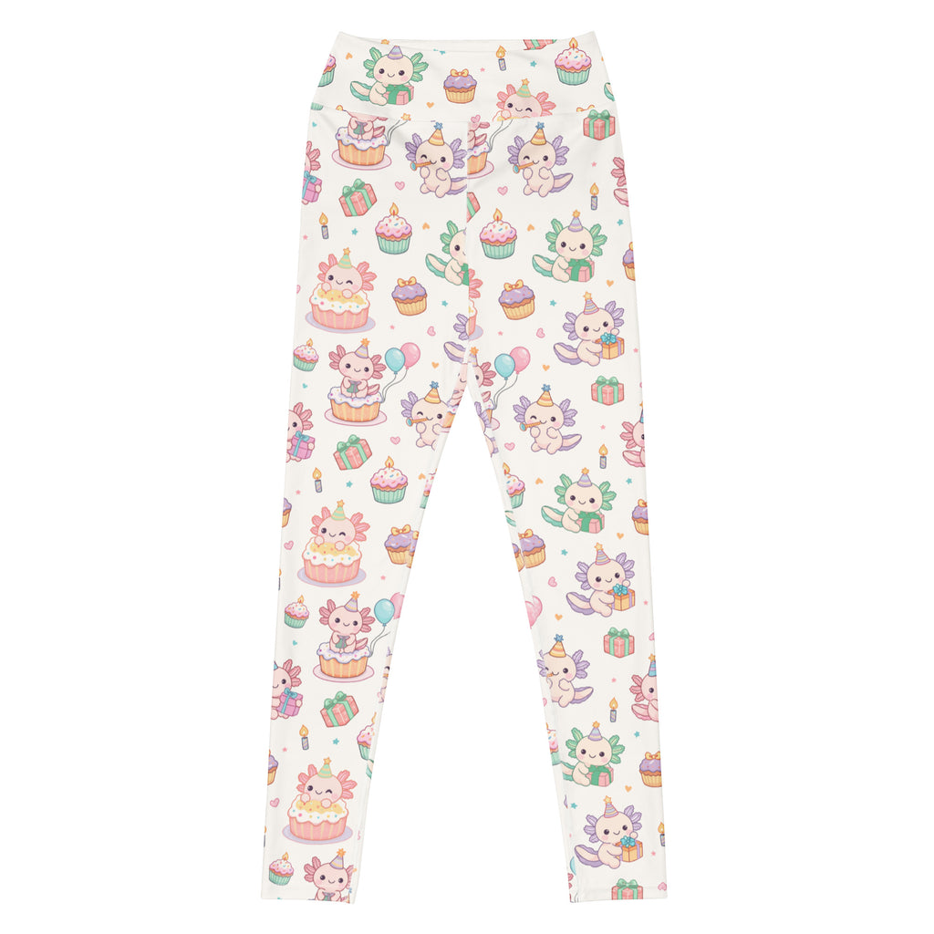 Women's Axolotl Birthday Buttery Soft Yoga Leggings - Quick Drying, High Waisted Comfort