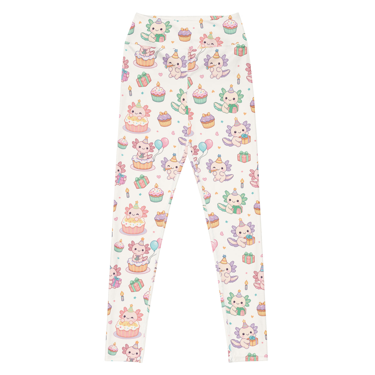 Women's Axolotl Birthday Buttery Soft Yoga Leggings - Quick Drying, High Waisted Comfort