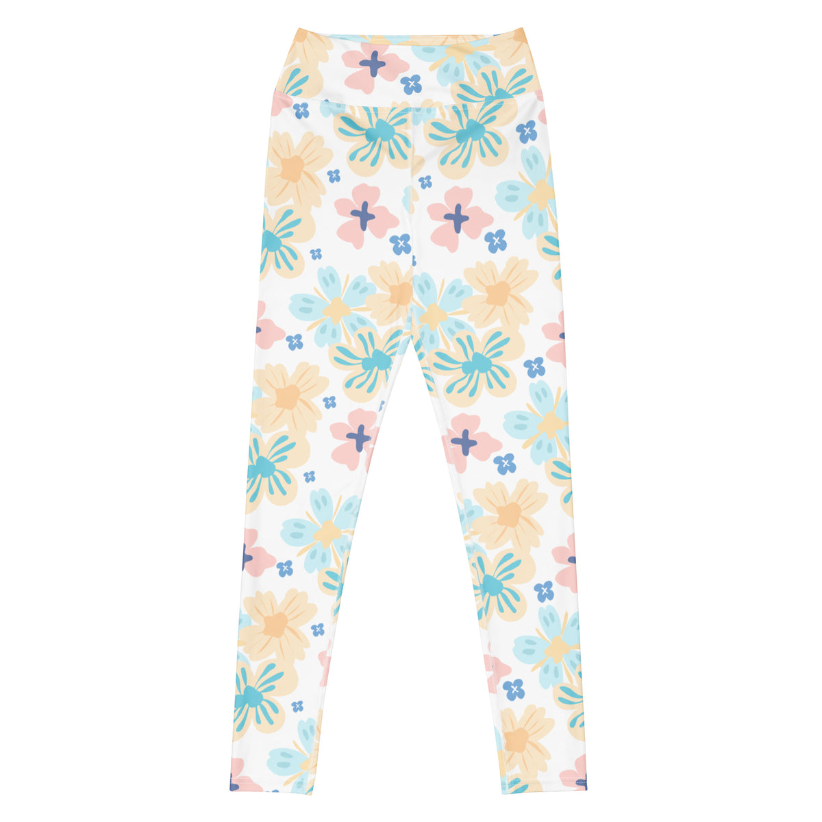 Women's Botanical Print Buttery Soft Yoga Leggings - Quick Drying, High Waisted Comfort