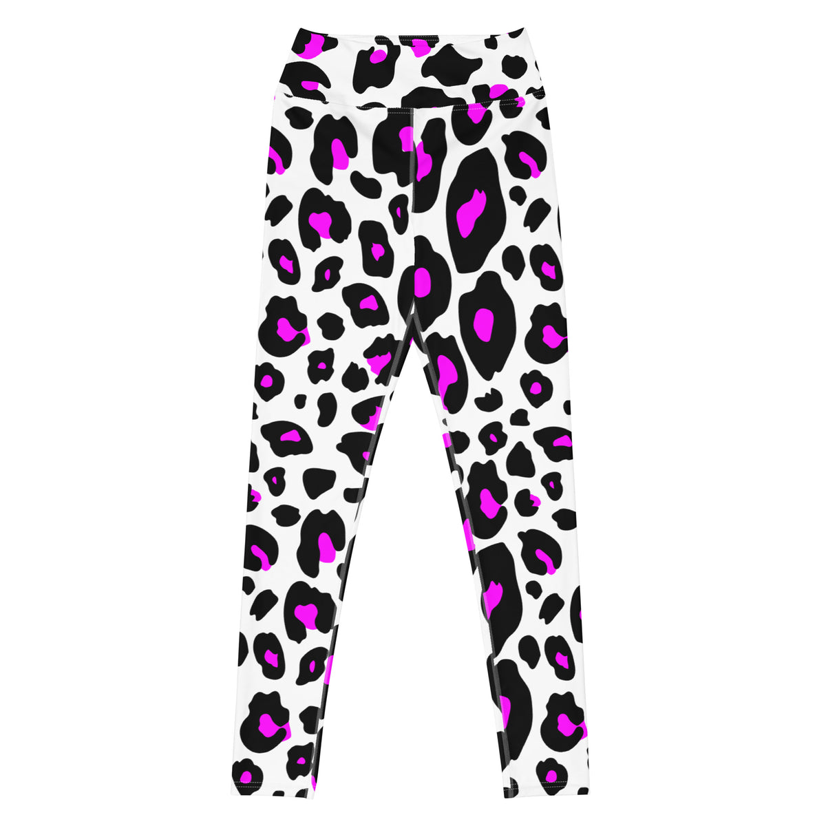 Women's Purple Leopard Print Buttery Soft Yoga Leggings - Quick Drying, High Waisted Comfort