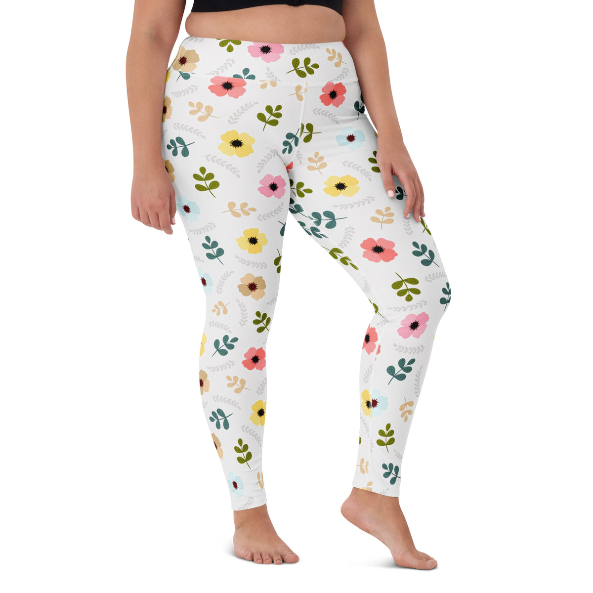 Women's Wildflower Buttery Soft Yoga Leggings - Quick Drying, High Waisted Comfort