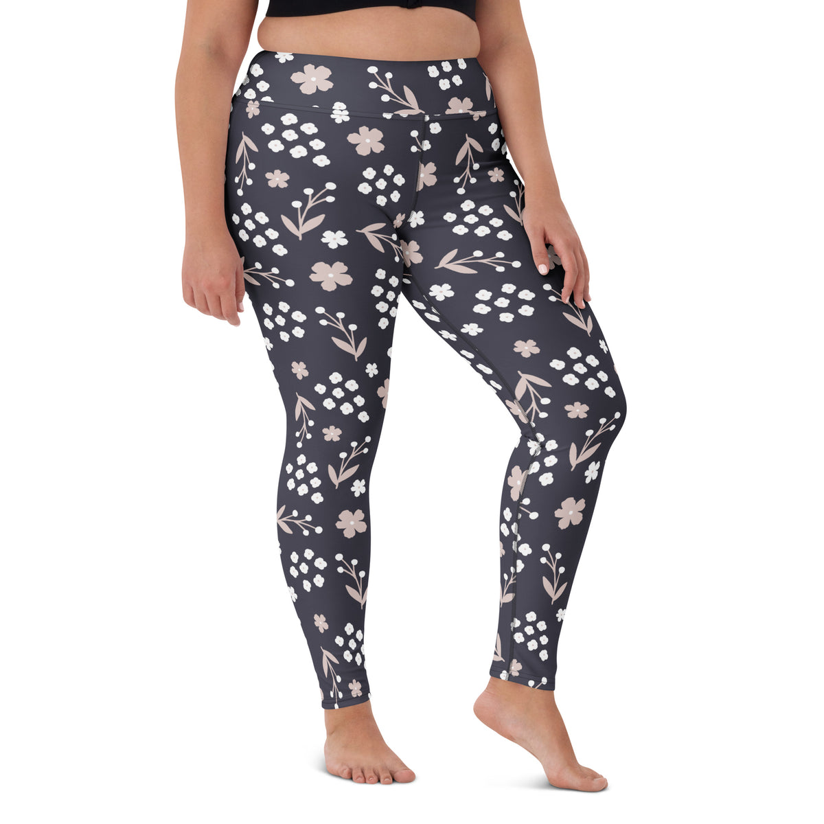 Women's Charcoal Black Buttery Soft Yoga Leggings - Quick Drying, High Waisted Comfort
