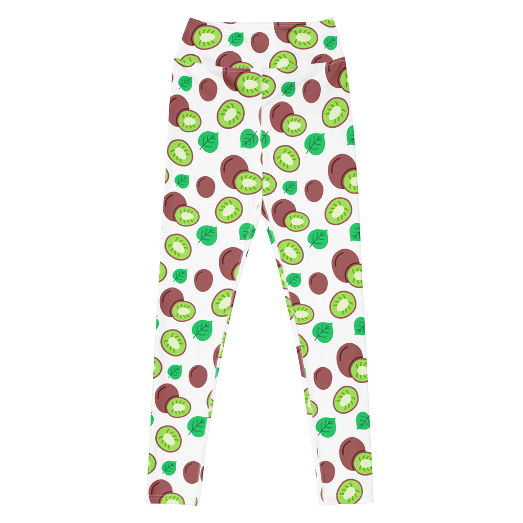 Women's Kiwi Fruit Buttery Soft Yoga Leggings - Quick Drying, High Waisted Comfort