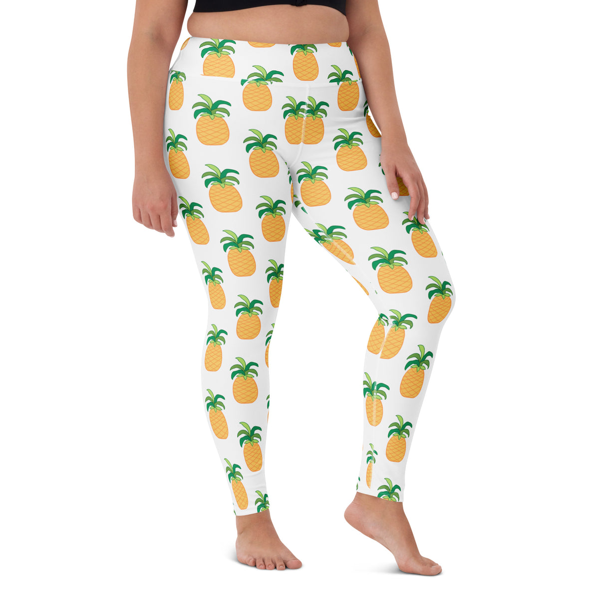 Women's Pineapple Buttery Soft Yoga Leggings - Quick Drying, High Waisted Comfort