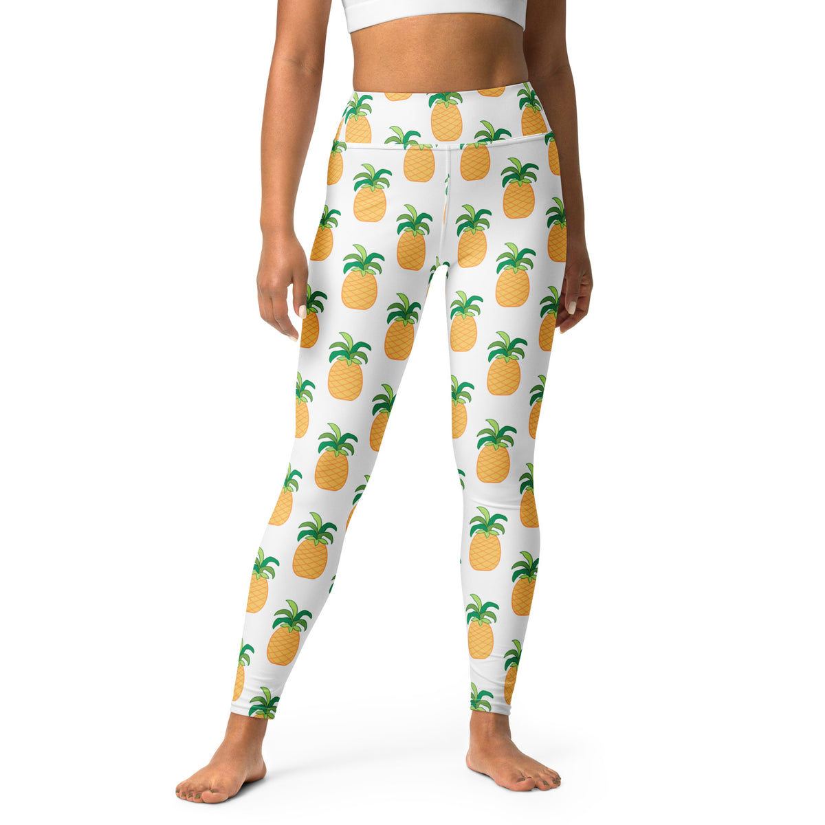 Women's Pineapple Buttery Soft Yoga Leggings - Quick Drying, High Waisted Comfort