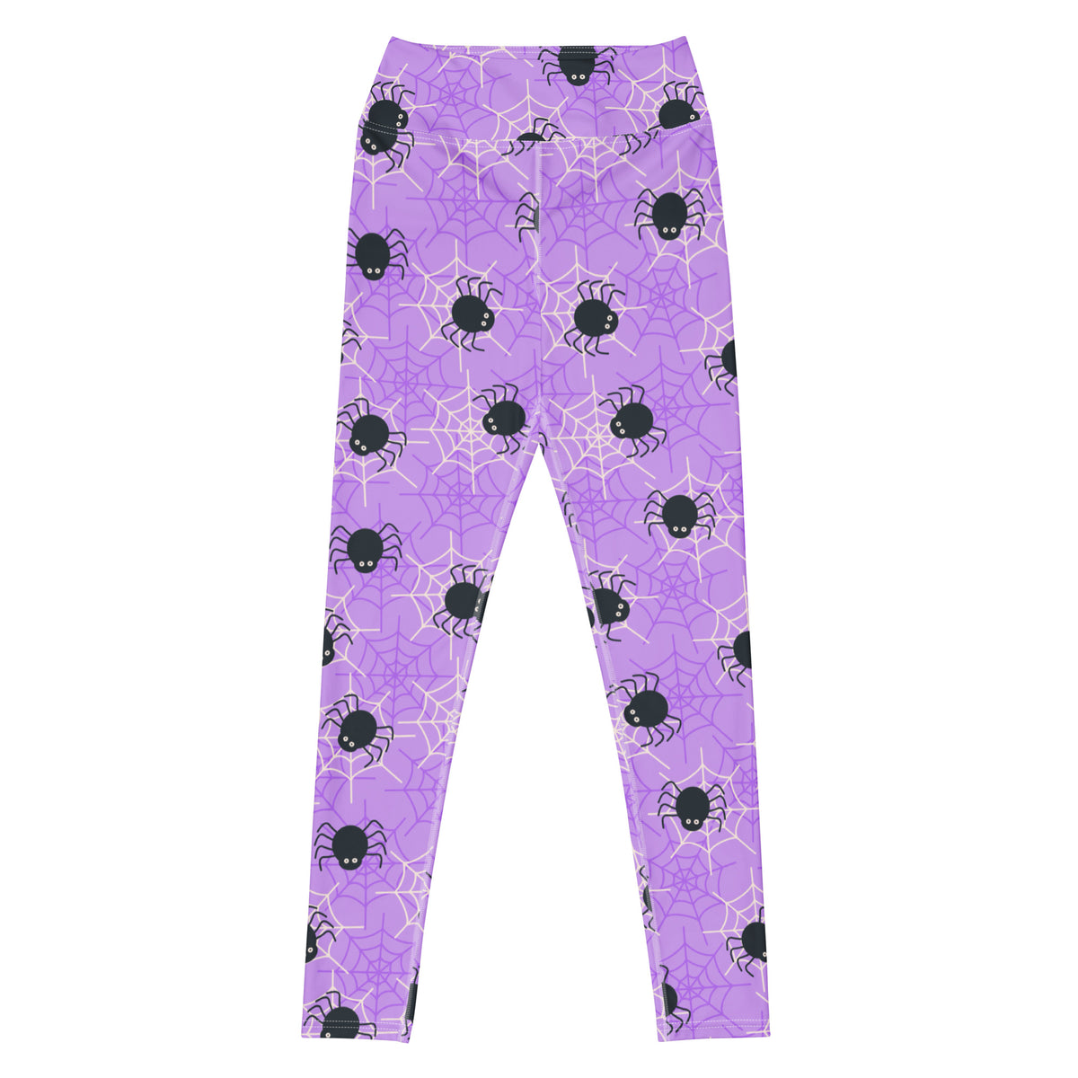 Women's Purple Spider Halloween Buttery Soft Yoga Leggings - Quick Drying, High Waisted Comfort