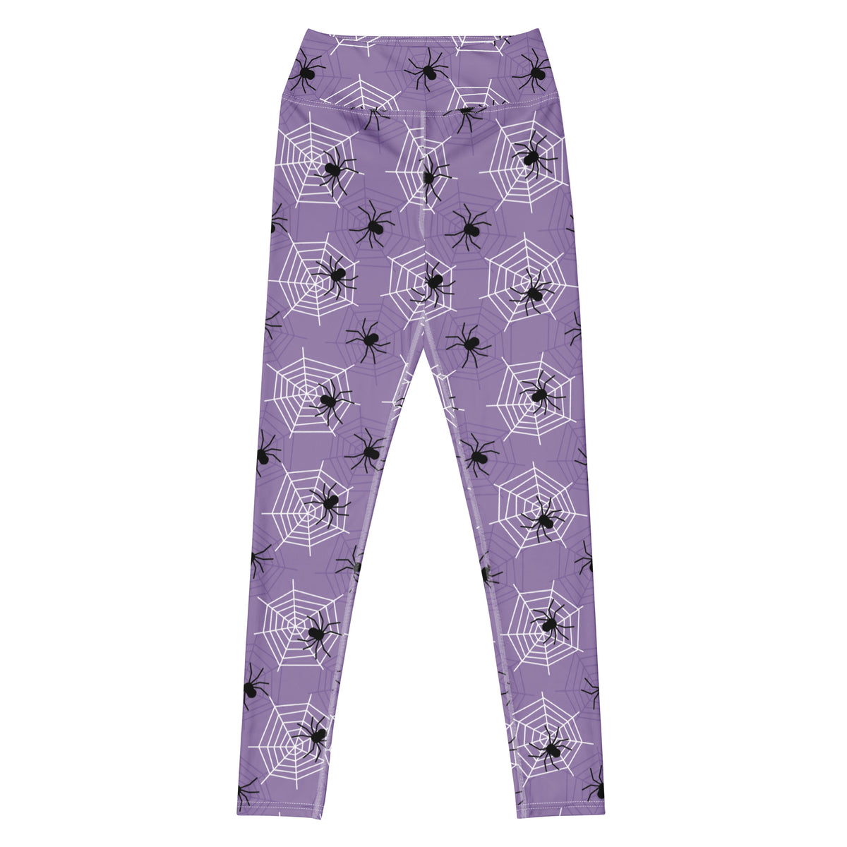Women's Dark Purple Spider Halloween Buttery Soft Yoga Leggings - Quick Drying, High Waisted Comfort