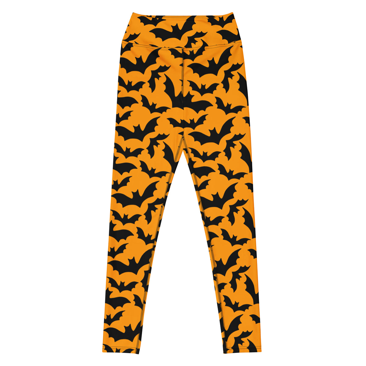 Women's Halloween Orange Bats Buttery Soft Yoga Leggings - Quick Drying, High Waisted Comfort (Copy)