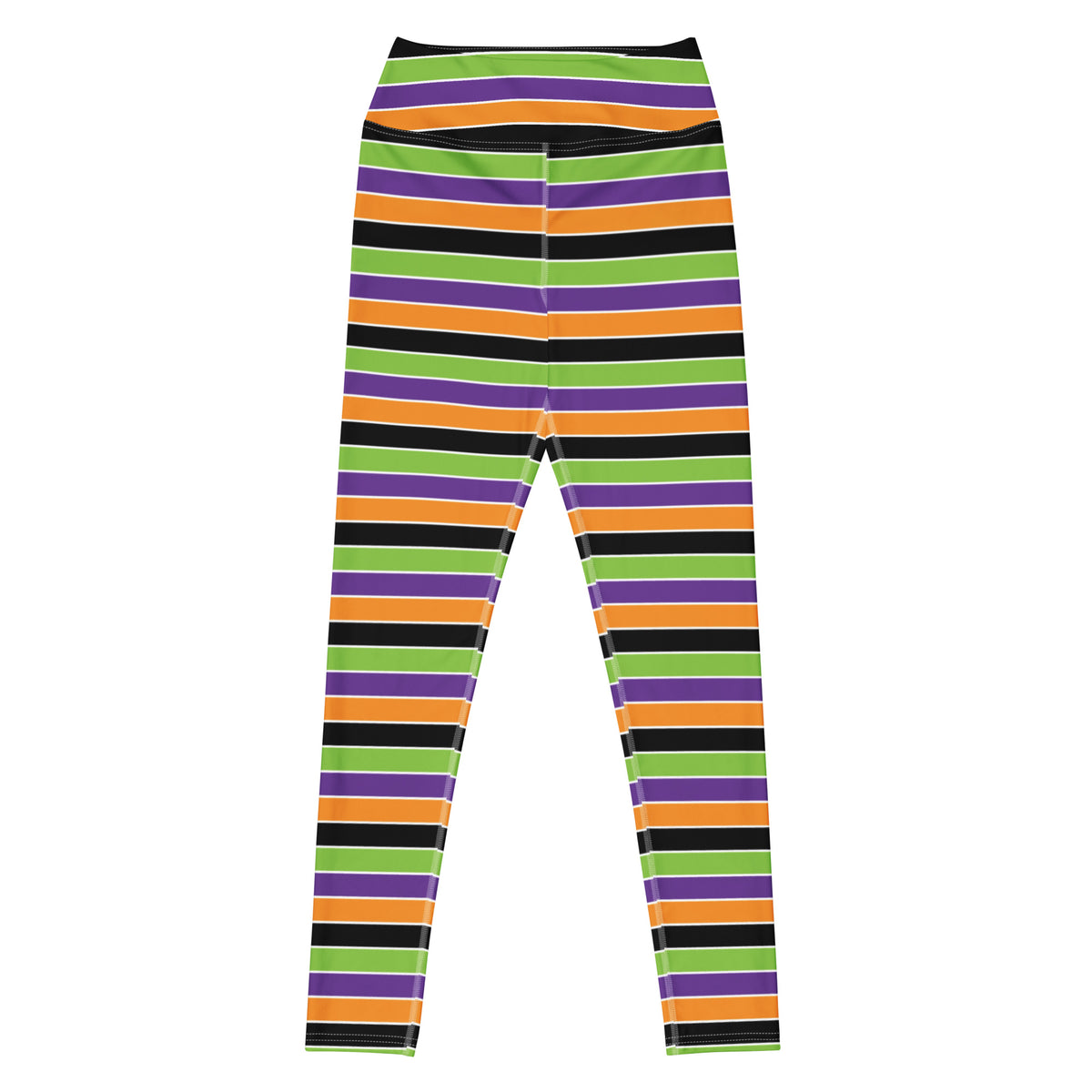 Women's Halloween Striped Buttery Soft Yoga Leggings - Quick Drying, High Waisted Comfort