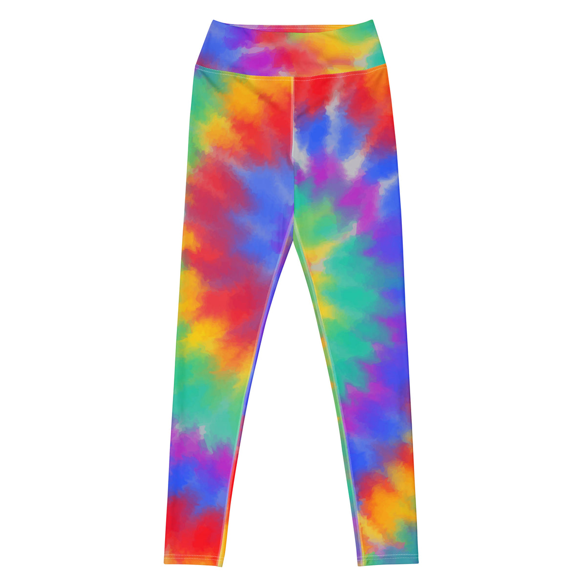 Women's Rainbow Tie Dye Buttery Soft Yoga Leggings - Quick Drying, High Waisted Comfort