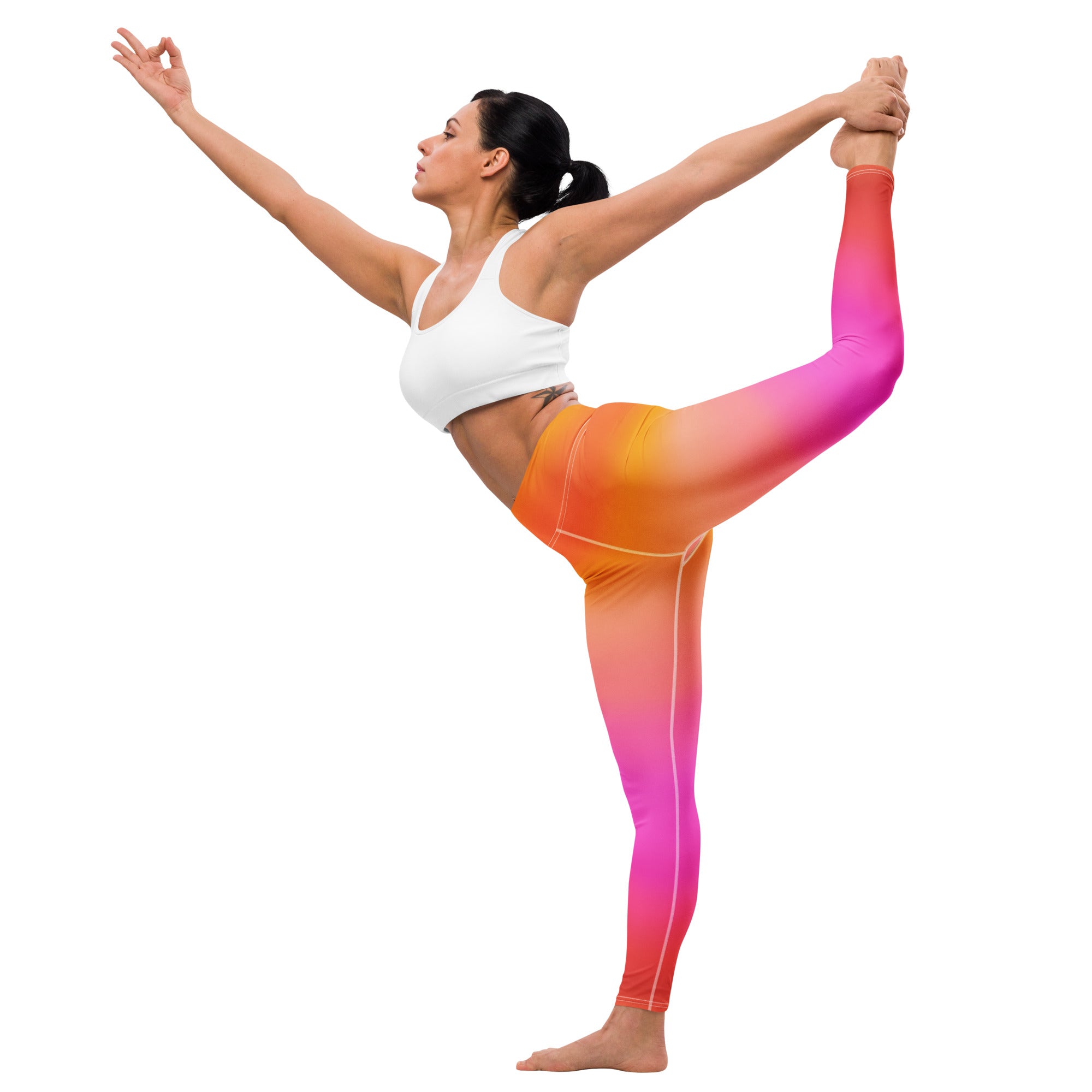 Women's Sunset Ombre Buttery Soft Yoga Leggings