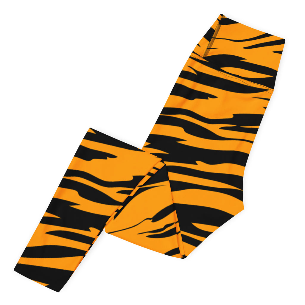 Women's Tiger Stripe Buttery Soft Yoga Leggings - Quick Drying, High Waisted Comfort