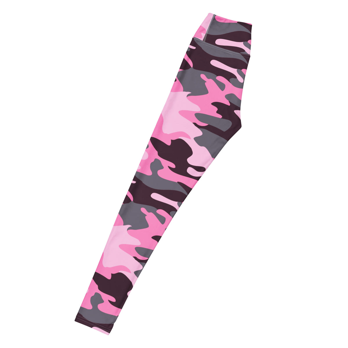 Women's Pink Camouflage Buttery Soft Yoga Leggings - Quick Drying, High Waisted Comfort