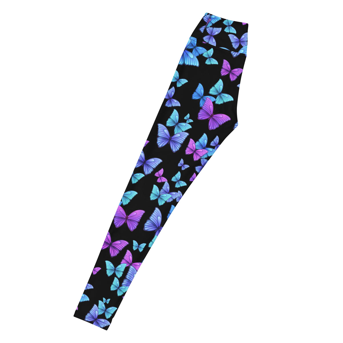 Women's Vibrant Butterfly Yoga Leggings - Quick Drying, High Waisted Buttery Soft Comfort