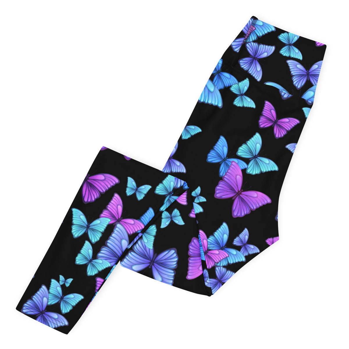 Women's Vibrant Butterfly Yoga Leggings - Quick Drying, High Waisted Buttery Soft Comfort
