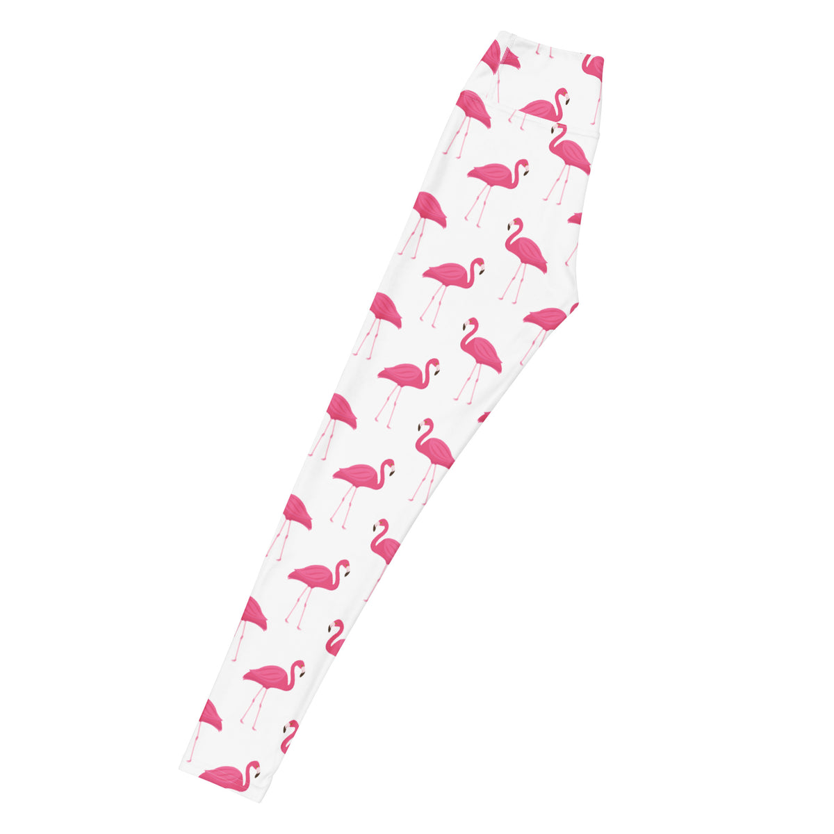 Women's Pink Flamingo Buttery Soft Yoga Leggings - Quick Drying, High Waisted Comfort