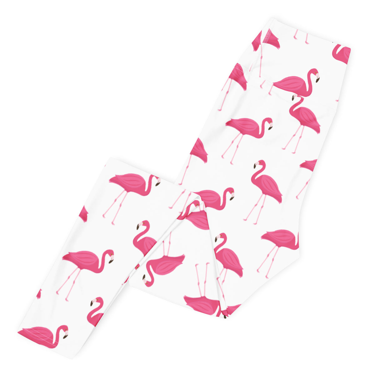 Women's Pink Flamingo Buttery Soft Yoga Leggings - Quick Drying, High Waisted Comfort