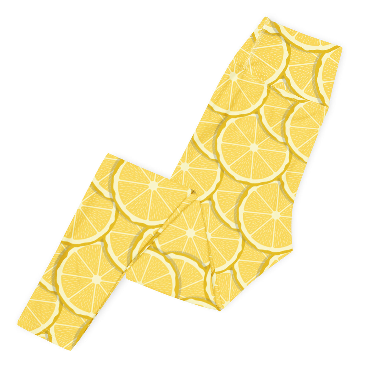 Women's Lemon Slice Buttery Soft Yoga Leggings - Quick Drying, High Waisted Comfort