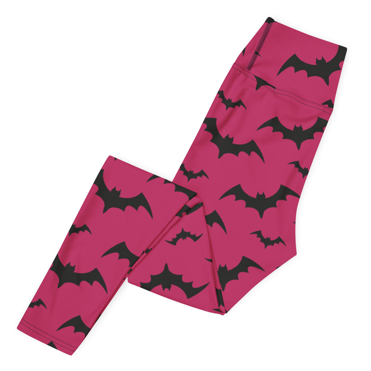 Women's Dark Pink Buttery Soft Yoga Leggings - Quick Drying, High Waisted Comfort