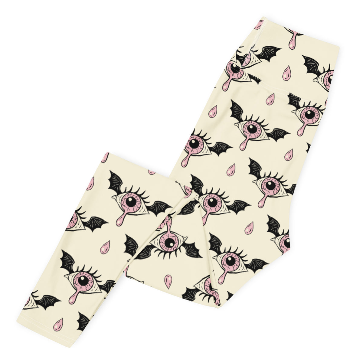 Women's Creepy Eye Halloween Buttery Soft Yoga Leggings - Quick Drying, High Waisted Comfort