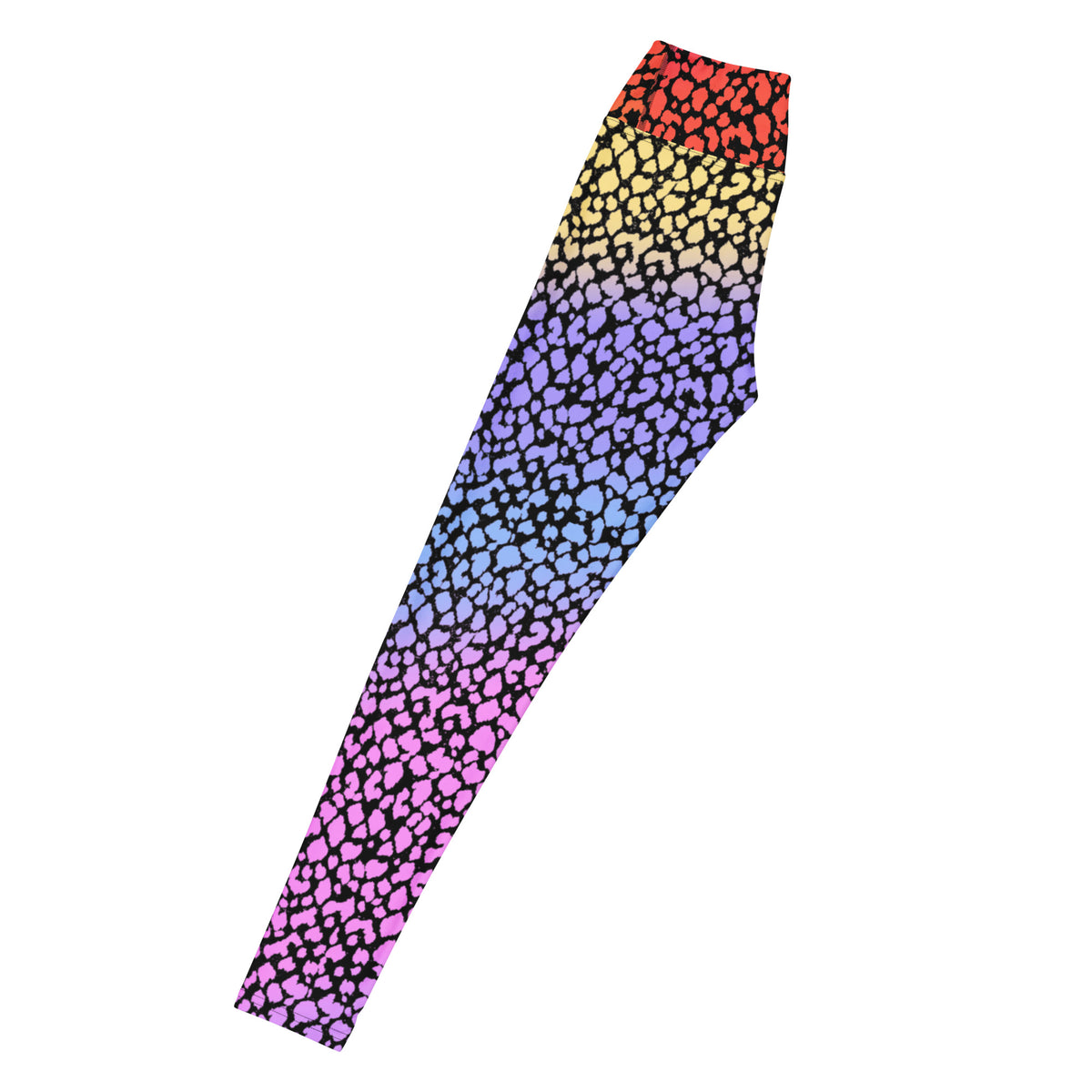 Women's Colorful Leopard Print Buttery Soft Yoga Leggings - Quick Drying, High Waisted Comfort